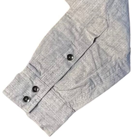 Urban Pipeline Collared Western Modern Shirt MEDIUM $50‎ NWT Gray Flap Pockets - Picture 2 of 12